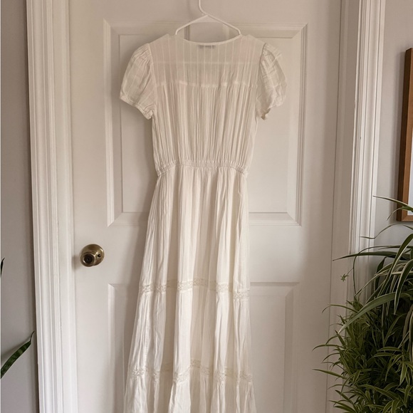 American Eagle White Maxi Dress Lace - Picture 8 of 8